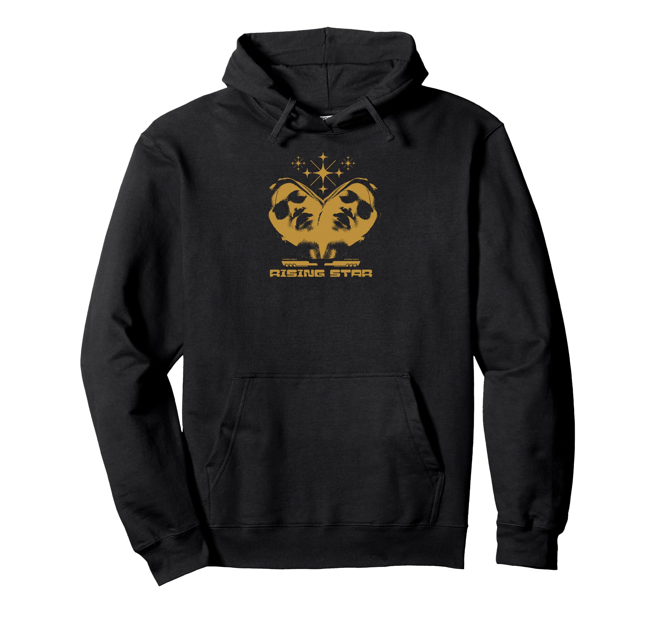 Y2K Rising Star Bold Urban Graffiti Hoodie - Aesthetic Graphic Unisex - T-Shirt, Sweatshirt, Hoodie