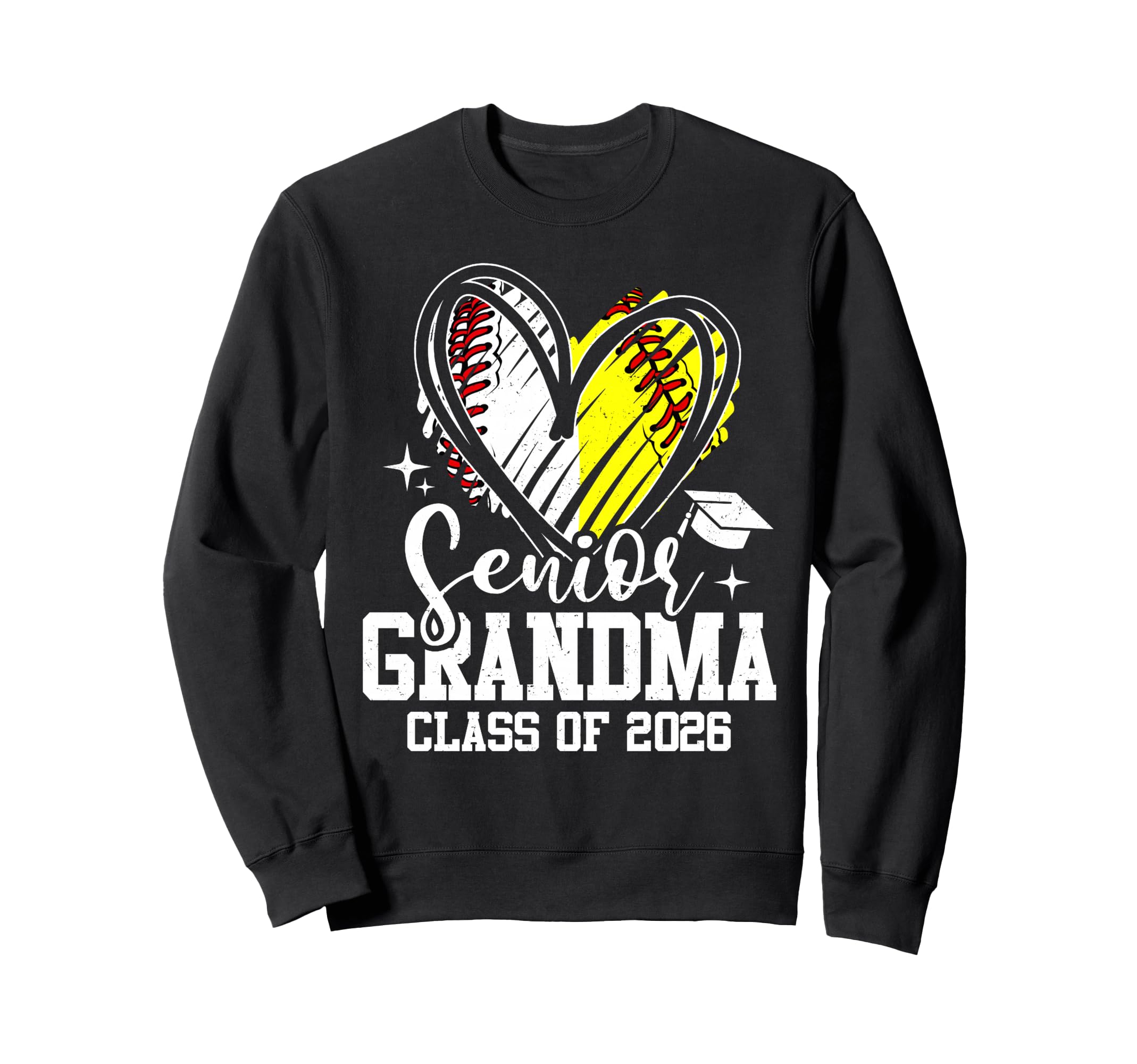 Proud Senior Grandma 2026 Baseball Sweatshirt - Novelty Apparel Unisex - T-Shirt, Sweatshirt, Hoodie
