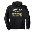 Jersey Surf Club Surfing Beach Hoodie - Trendy Graphic for Adults - T-Shirt, Sweatshirt, Hoodie