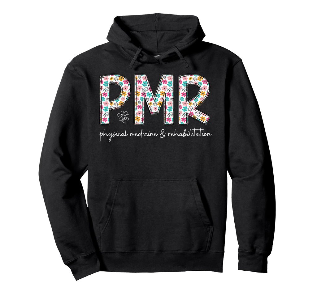 Boho Flowers Physical Medicine And Hoodie - Graphic Print Men Women - T-Shirt, Sweatshirt, Hoodie