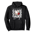 Baseball Game Day Spirit Heart Athlete Hoodie - Unique Graphic for Adults - T-Shirt, Sweatshirt, Hoodie