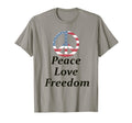 4Th July Peace Sign Peace Love Freedom T-Shirt - Trendy Graphic for Adults - T-Shirt, Sweatshirt, Hoodie