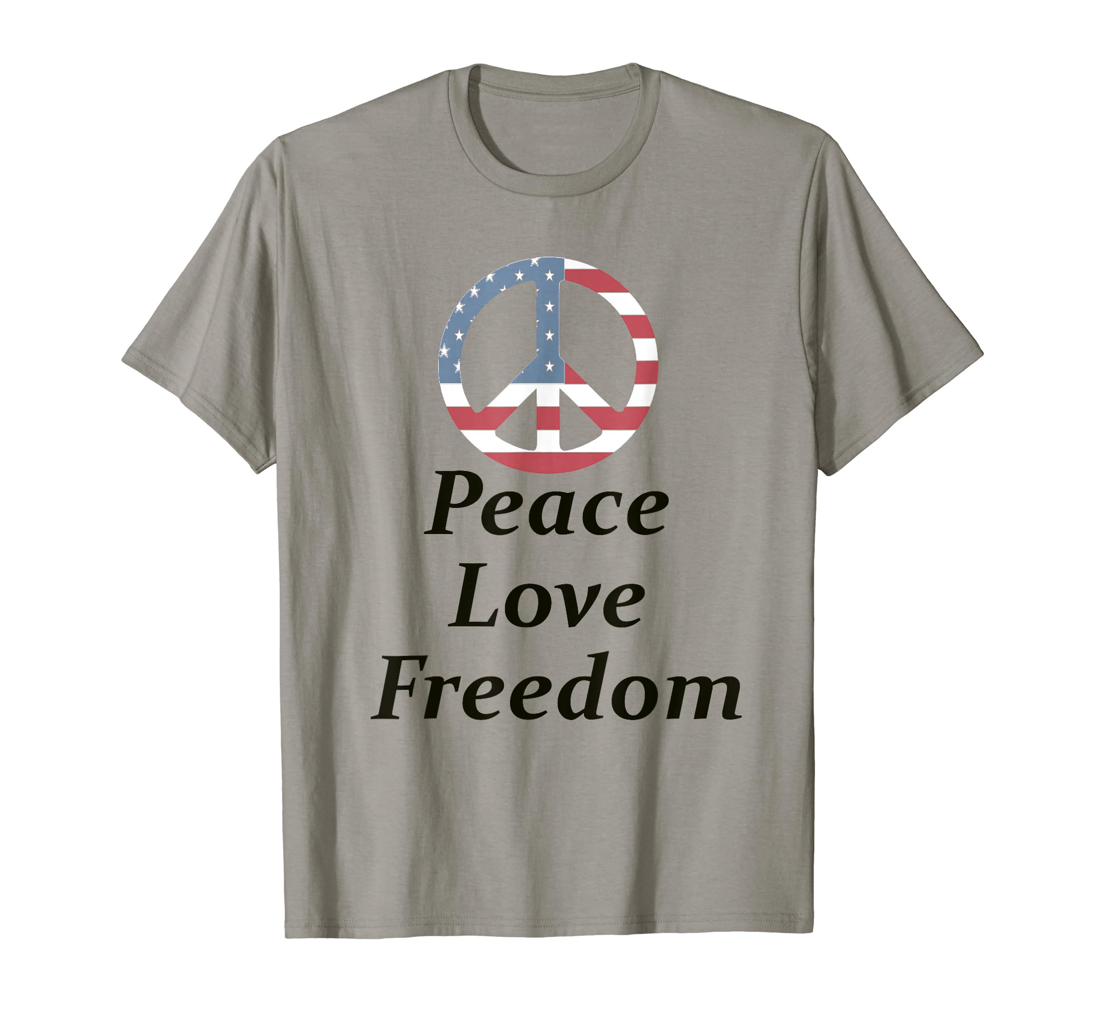 4Th July Peace Sign Peace Love Freedom T-Shirt - Trendy Graphic for Adults - T-Shirt, Sweatshirt, Hoodie