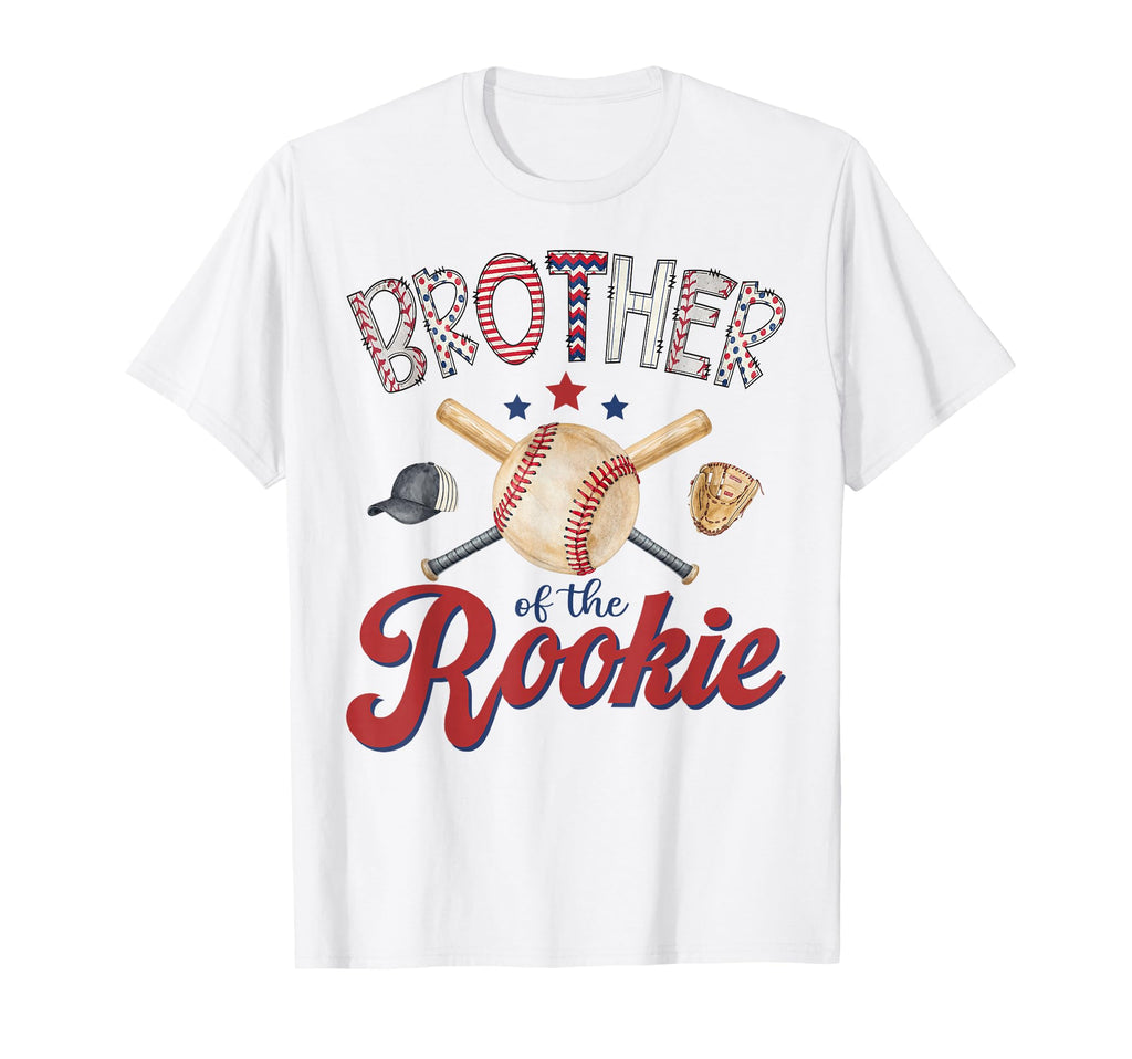 Brother Rookie 1St Birthday Baseball T-Shirt - Unique Graphic Men Women - T-Shirt, Sweatshirt, Hoodie