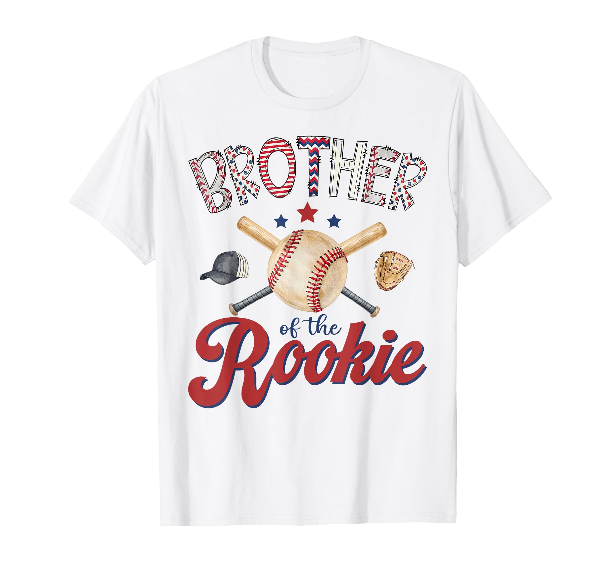 Brother Rookie 1St Birthday Baseball T-Shirt - Unique Graphic Men Women - T-Shirt, Sweatshirt, Hoodie