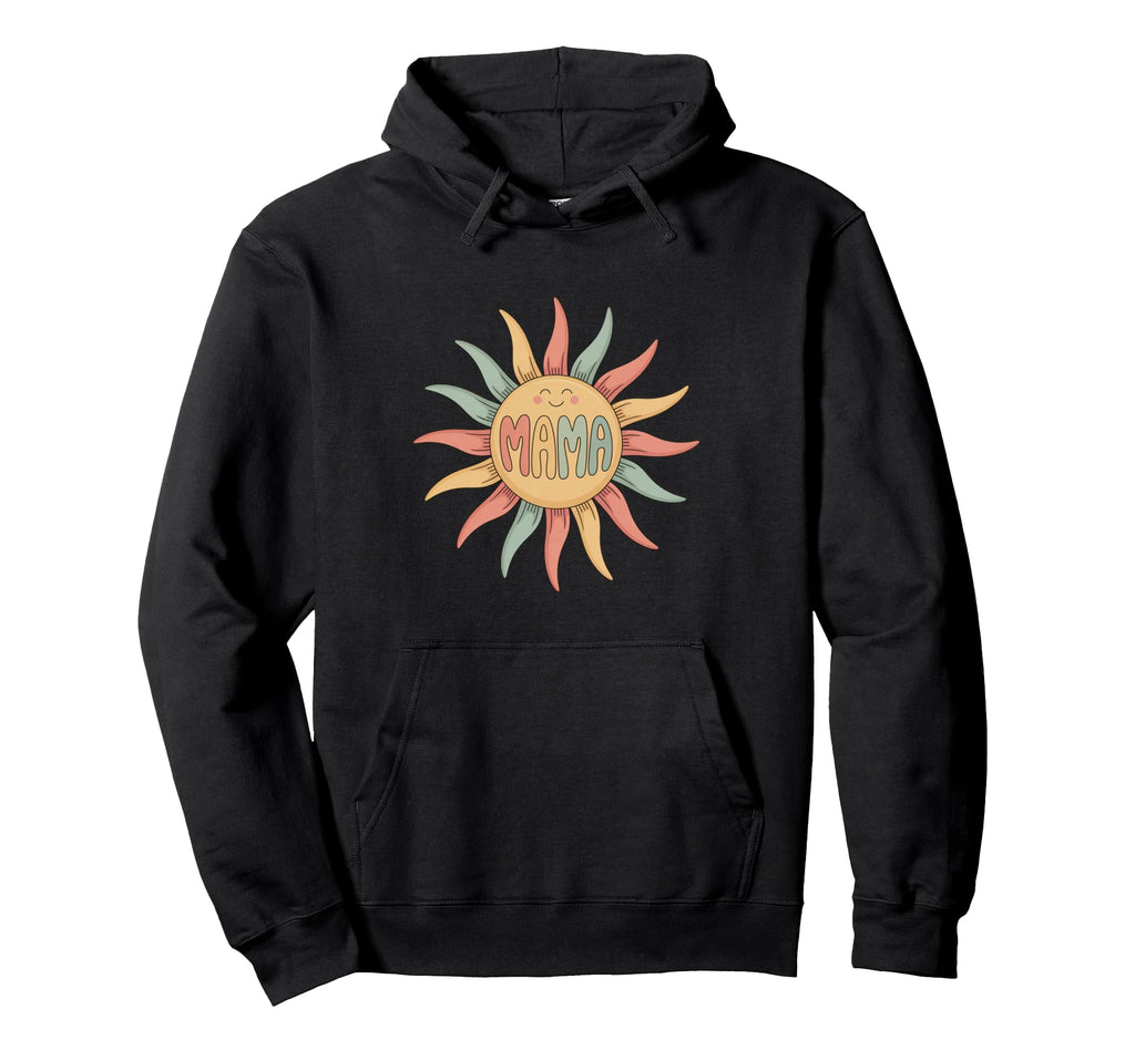 Happy Mama Sun Groovy Pastel Mothers Day Hoodie - Novelty Apparel Unisex - T-Shirt, Sweatshirt, Hoodie