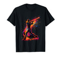 Neon Baseball Player Splatter Art T-Shirt - Unique Graphic for Adults - T-Shirt, Sweatshirt, Hoodie
