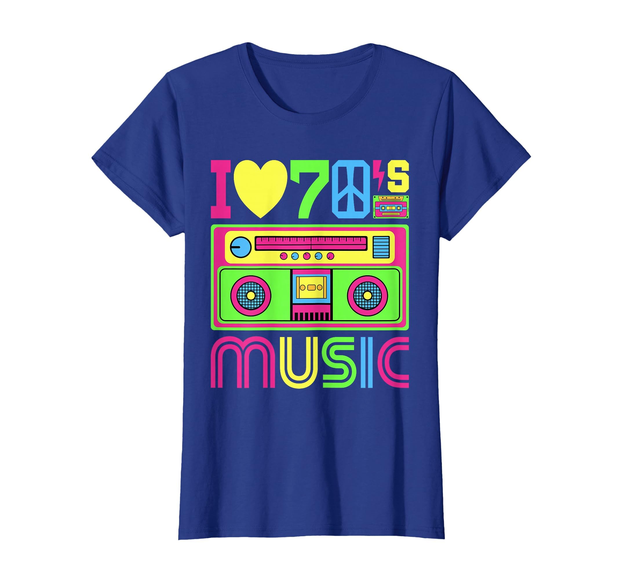 I Love 70S Music 1970S Themed Party 70S T-Shirt - Custom Art Print Unisex - T-Shirt, Sweatshirt, Hoodie