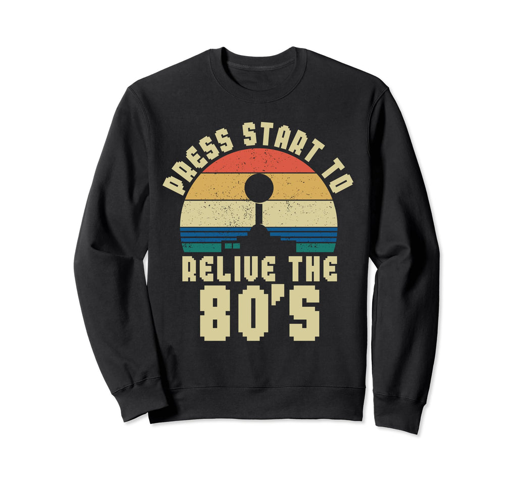80S Arcade Nostalgia Pixel Art Video Sweatshirt - Graphic Print Men Women - T-Shirt, Sweatshirt, Hoodie