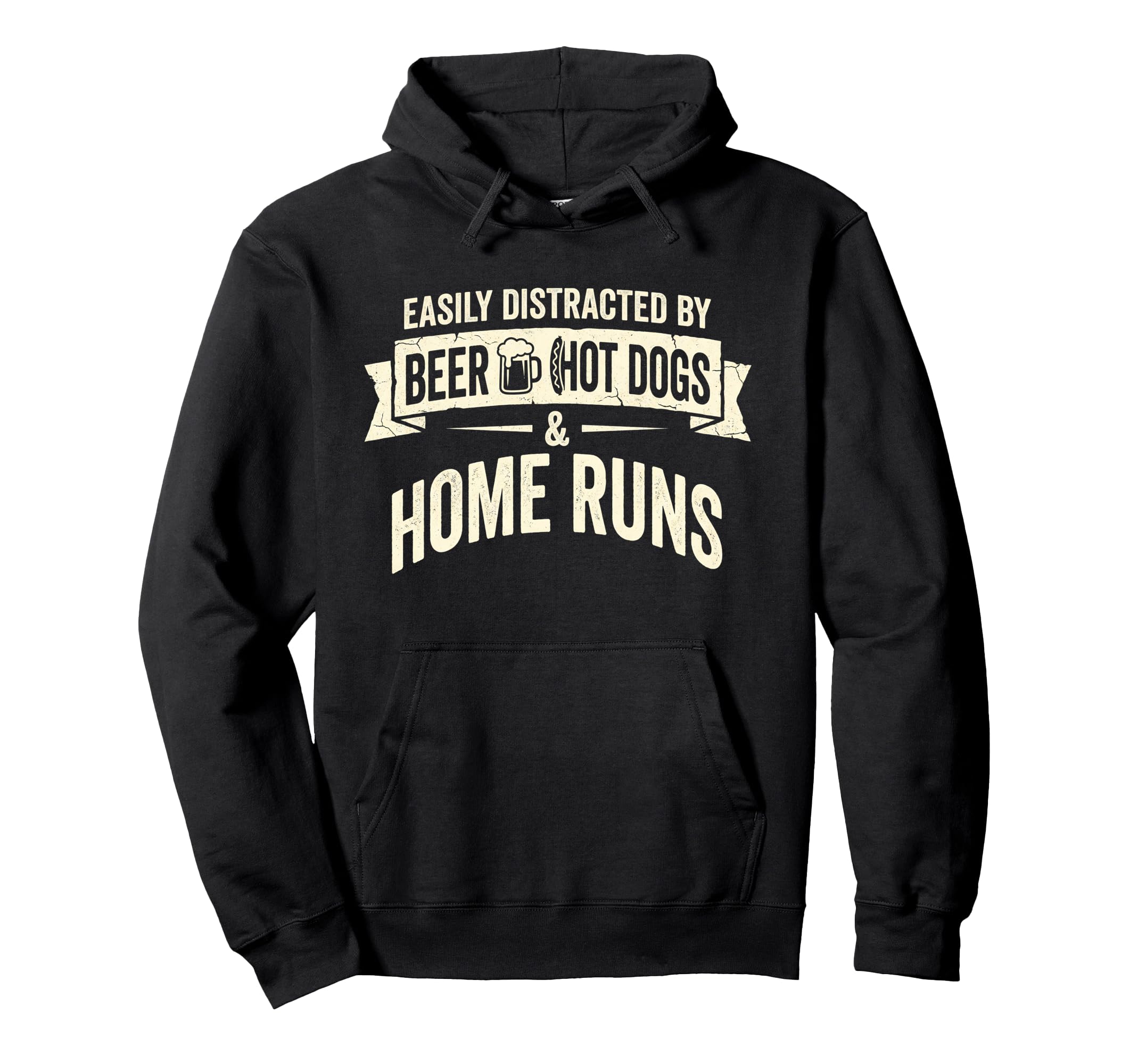 Easily Distracted Beer Hot Dogs Home Hoodie - Custom Art Print Men Women - T-Shirt, Sweatshirt, Hoodie