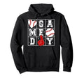 Game Day Baseball Heart Baseball Game Day Hoodie - Minimalist Print Unisex - T-Shirt, Sweatshirt, Hoodie