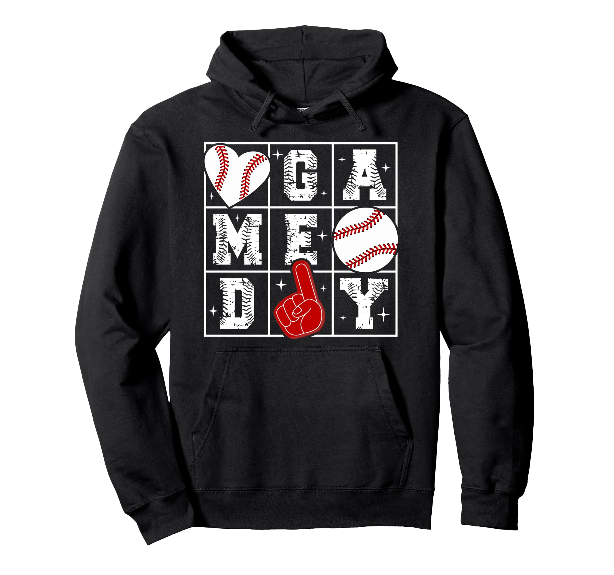 Game Day Baseball Heart Baseball Game Day Hoodie - Minimalist Print Unisex - T-Shirt, Sweatshirt, Hoodie