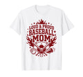 Loud And Proud Baseball Mom Cheer T-Shirt - Minimalist Print Men Women - T-Shirt, Sweatshirt, Hoodie