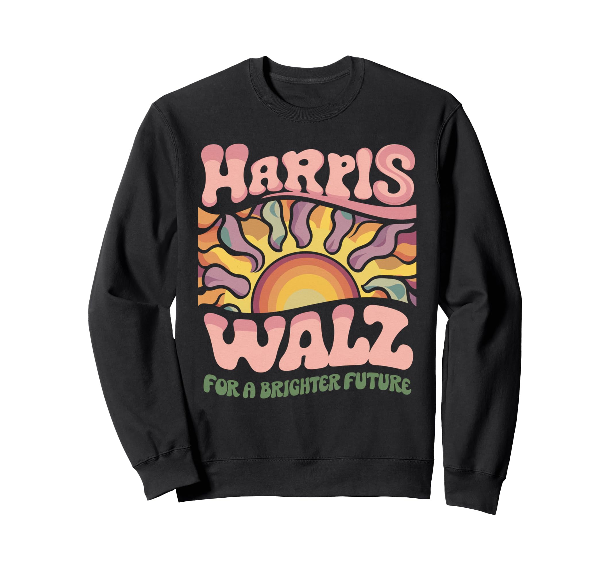 Harris Walz Boho Sweatshirt - Casual Everyday Wear for Adults - T-Shirt, Sweatshirt, Hoodie