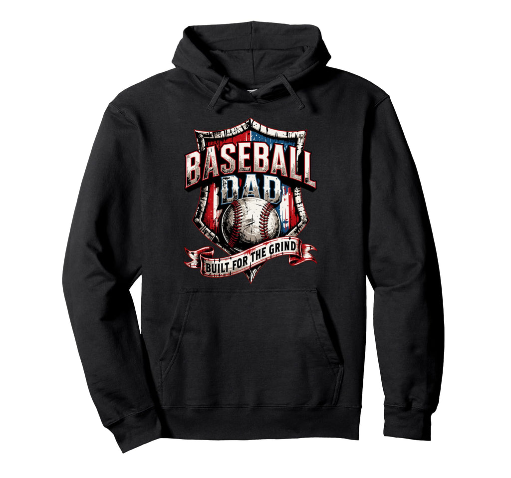 Viral Funny Patriotic Baseball Dad Usa Hoodie - Casual Everyday Wear Unisex - T-Shirt, Sweatshirt, Hoodie