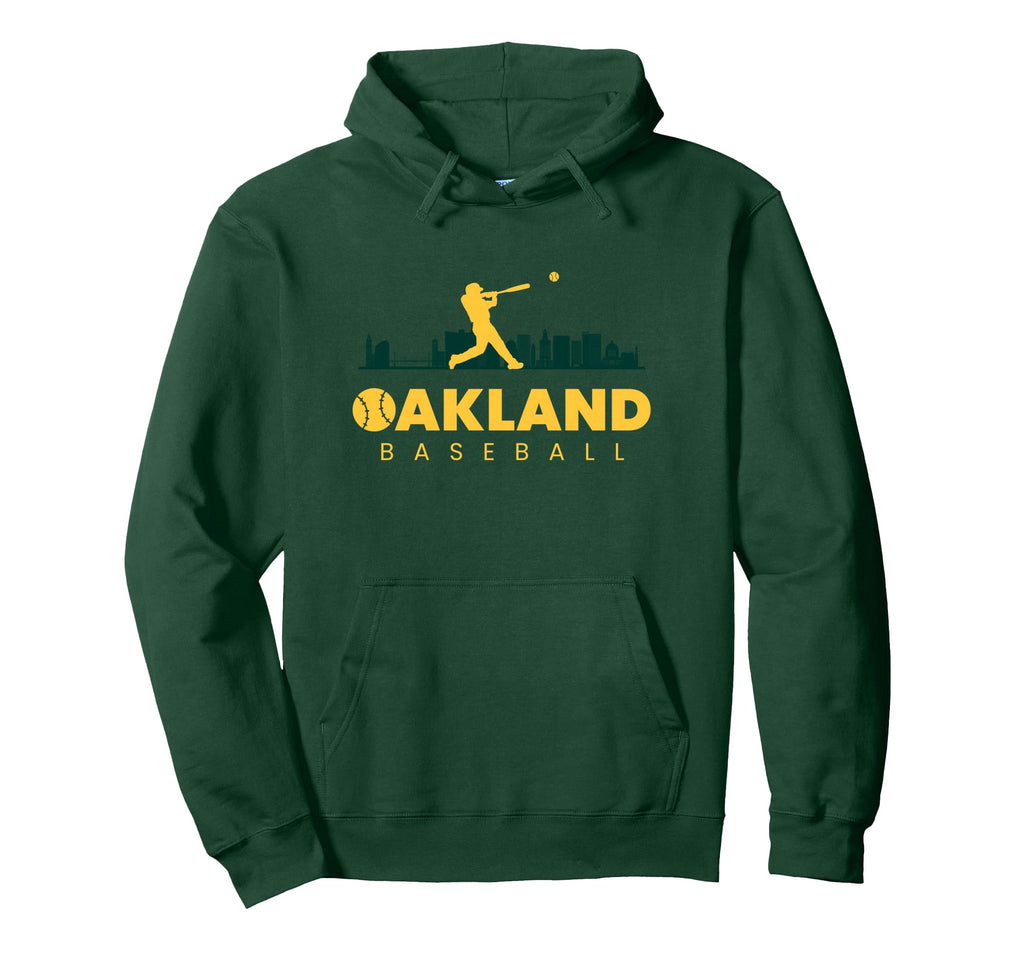 Oakland Baseball Minimalist Baseball Hoodie - Casual Everyday Wear Unisex - T-Shirt, Sweatshirt, Hoodie