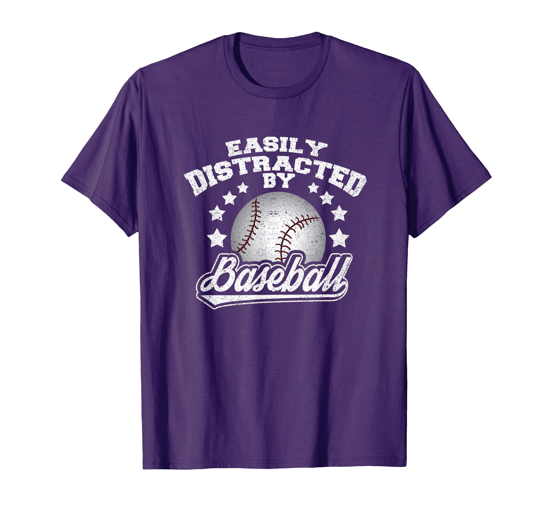 Easily Distracted Baseball T-Shirt - Aesthetic Graphic Unisex - T-Shirt, Sweatshirt, Hoodie