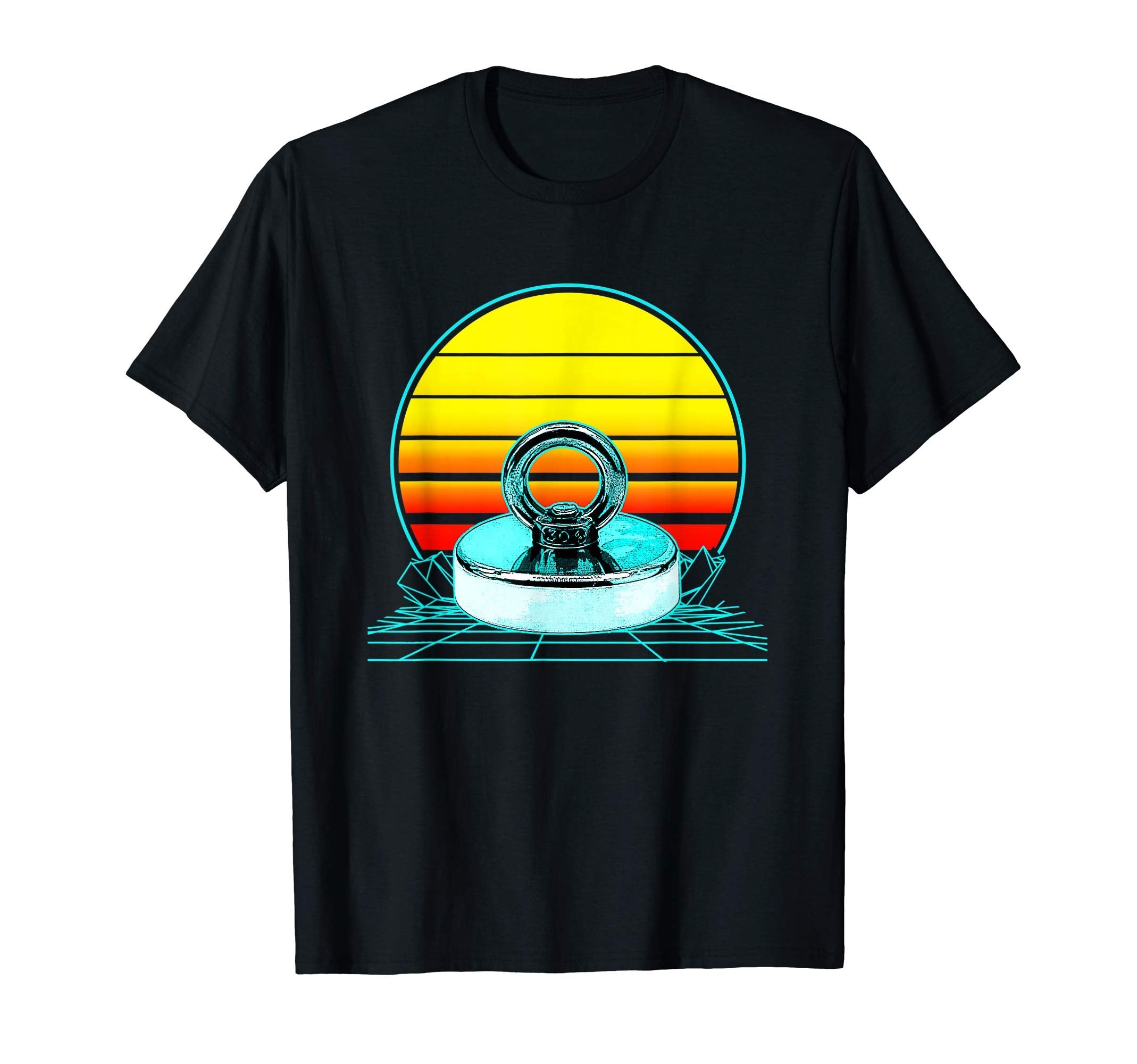 Sunset Magnet Fishing T-Shirt - Novelty Apparel Men Women - T-Shirt, Sweatshirt, Hoodie