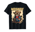 Meowdy Funny Country Side Cat Hat T-Shirt - Aesthetic Graphic Unisex - T-Shirt, Sweatshirt, Hoodie