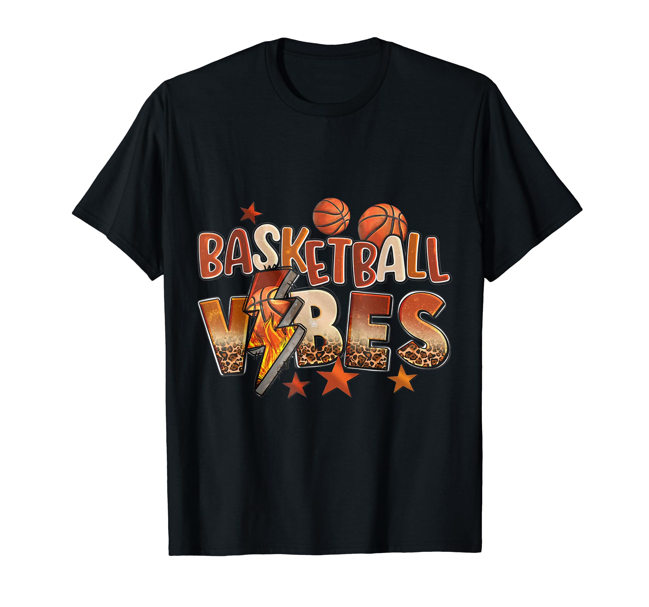 Basketball Game Day Vibes Basketball T-Shirt - Novelty Apparel for Adults - T-Shirt, Sweatshirt, Hoodie