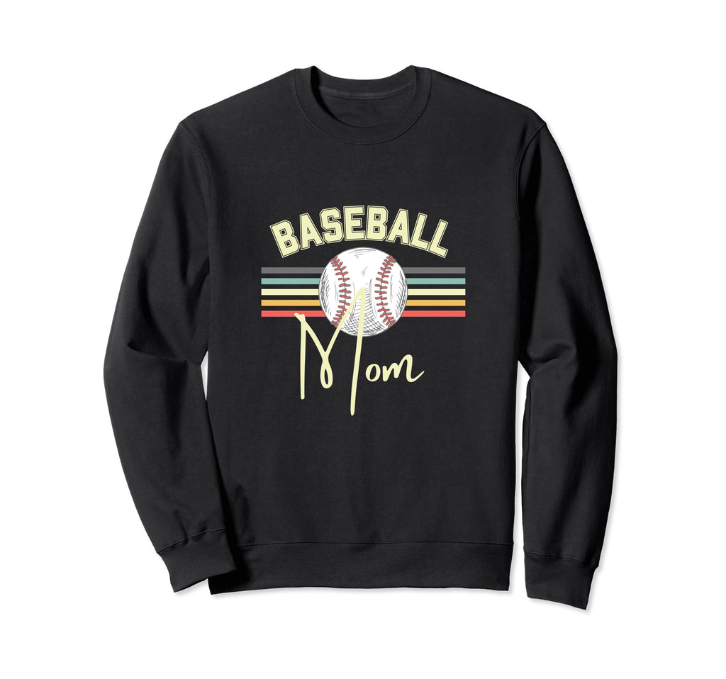 Baseball Mom Fun Sweatshirt - Trendy Graphic Men Women - T-Shirt, Sweatshirt, Hoodie