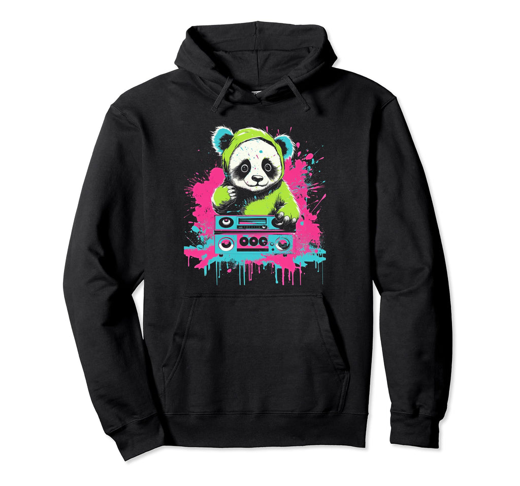 Kawaii Panda Dj Japanese Edm Y2K Aesthetic 47 Hoodie - Graphic Print Unisex - T-Shirt, Sweatshirt, Hoodie