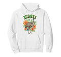 Emu Groovy Floral Emu Watercolor Hoodie - Casual Everyday Wear for Adults - T-Shirt, Sweatshirt, Hoodie