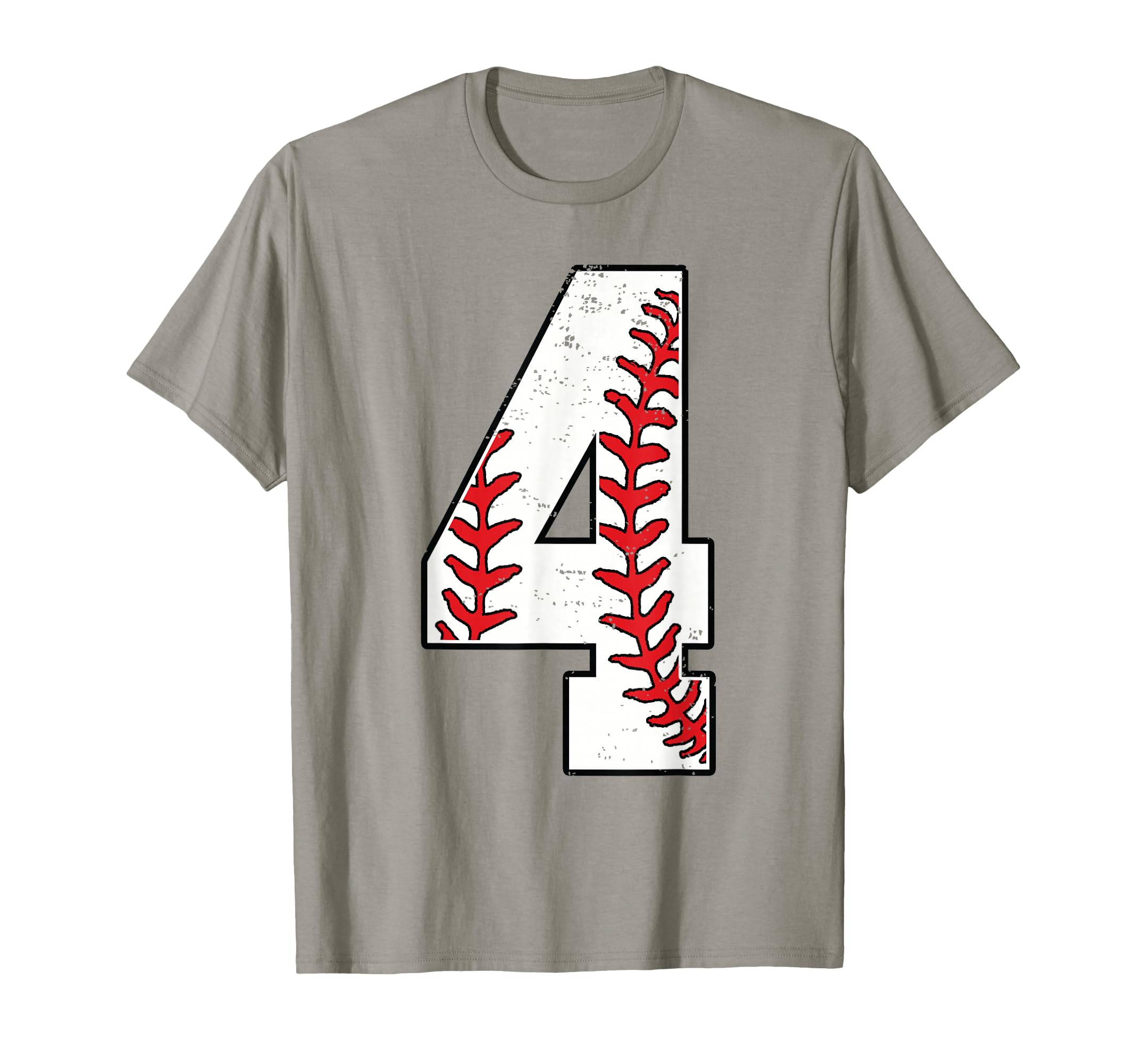 Number 4 Baseball 4 Jersey Number T-Shirt - Aesthetic Graphic Unisex - T-Shirt, Sweatshirt, Hoodie