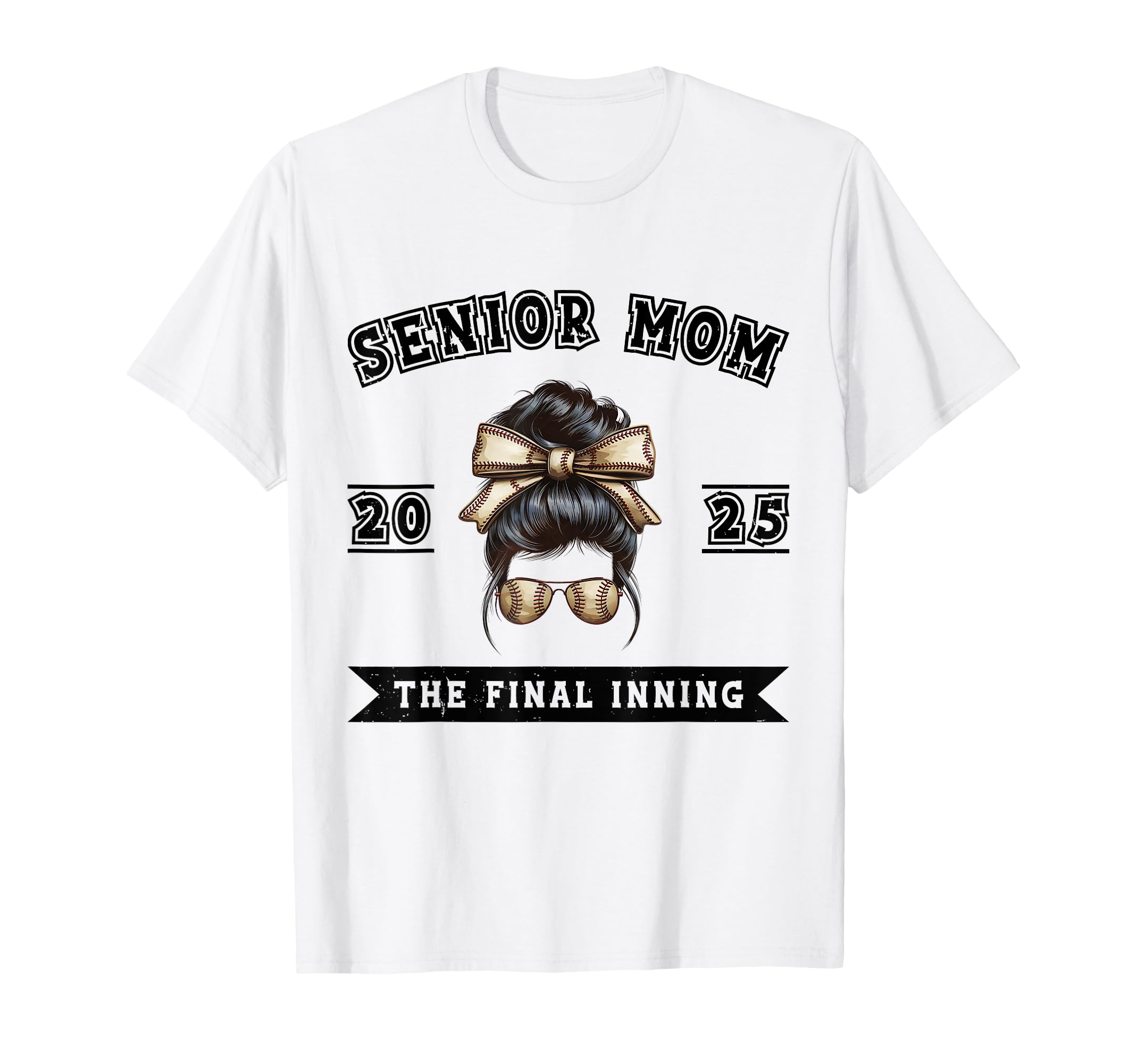 Baseball Senior Mom 2025 Final Inning T-Shirt - Minimalist Print Unisex - T-Shirt, Sweatshirt, Hoodie
