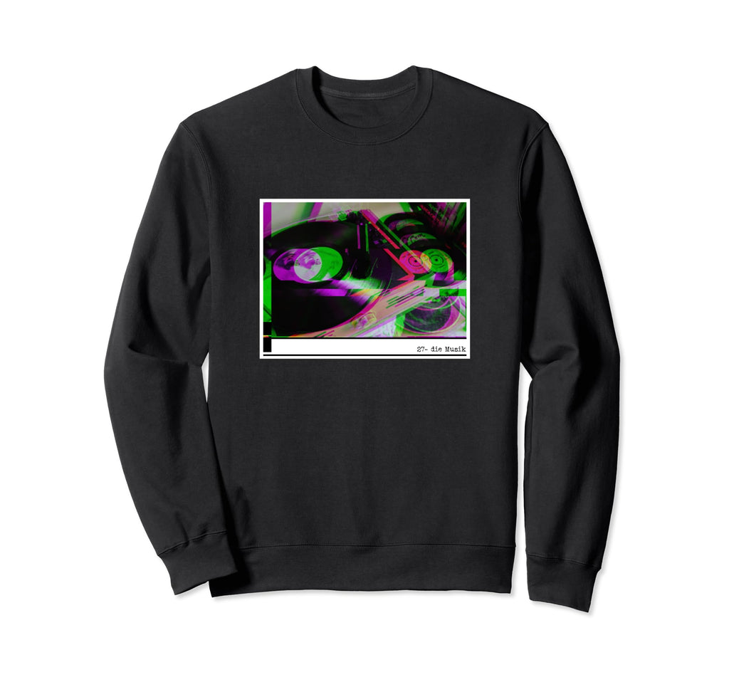 Music Records Vinyl Record Sweatshirt - Fun Novelty Design Men Women - T-Shirt, Sweatshirt, Hoodie