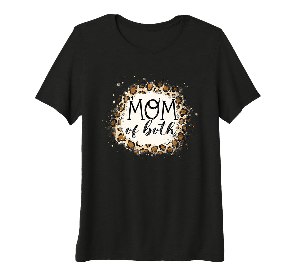 Womens Mom Both Softball Baseball T-Shirt - Aesthetic Graphic for Adults - T-Shirt, Sweatshirt, Hoodie