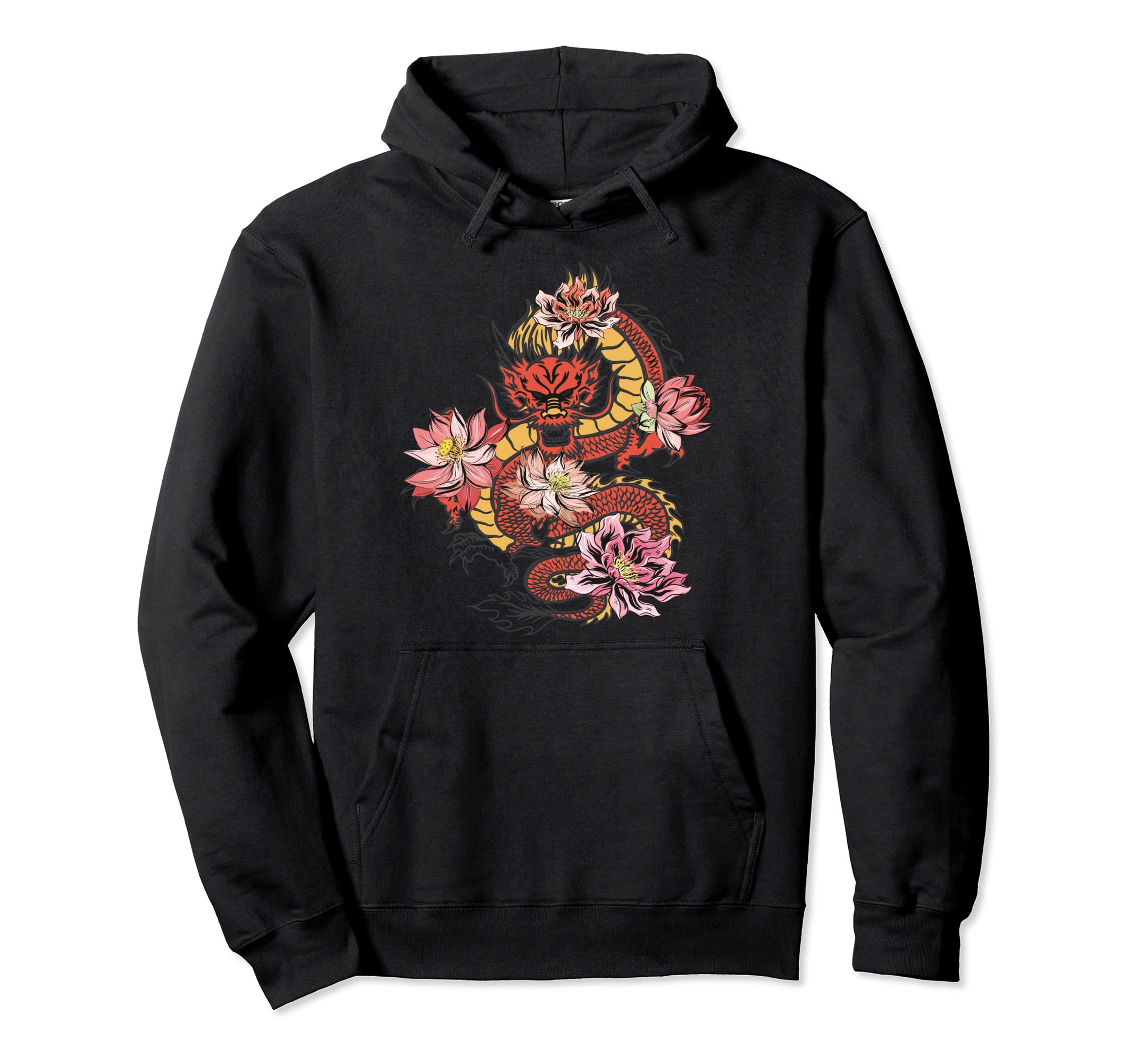 Chinese Dragon Dragon Grunge Hoodie - Custom Art Print for Adults - T-Shirt, Sweatshirt, Hoodie