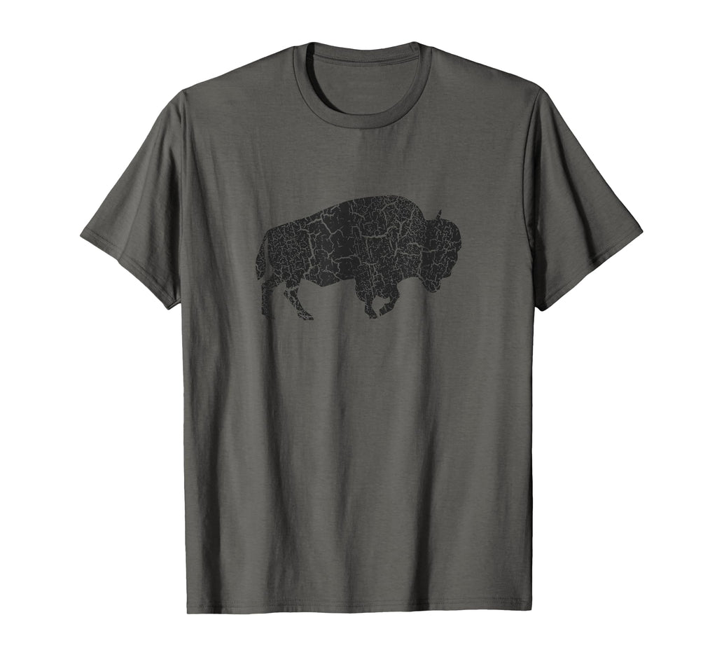 Distressed Bison T-Shirt - Unique Graphic Men Women - T-Shirt, Sweatshirt, Hoodie