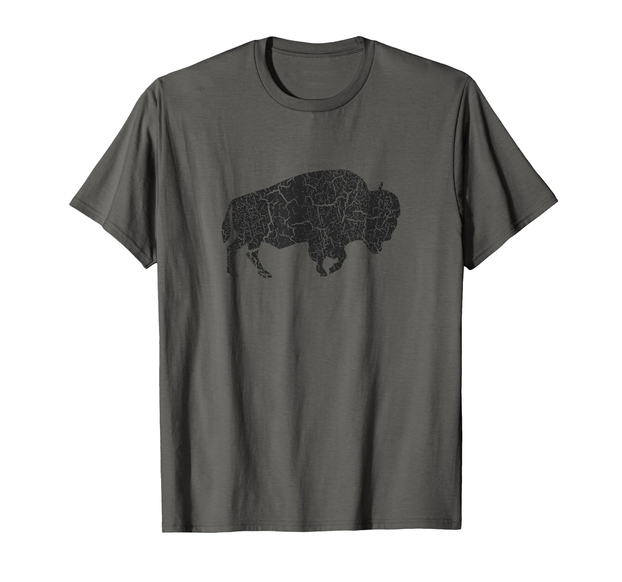 Distressed Bison T-Shirt - Unique Graphic Men Women - T-Shirt, Sweatshirt, Hoodie