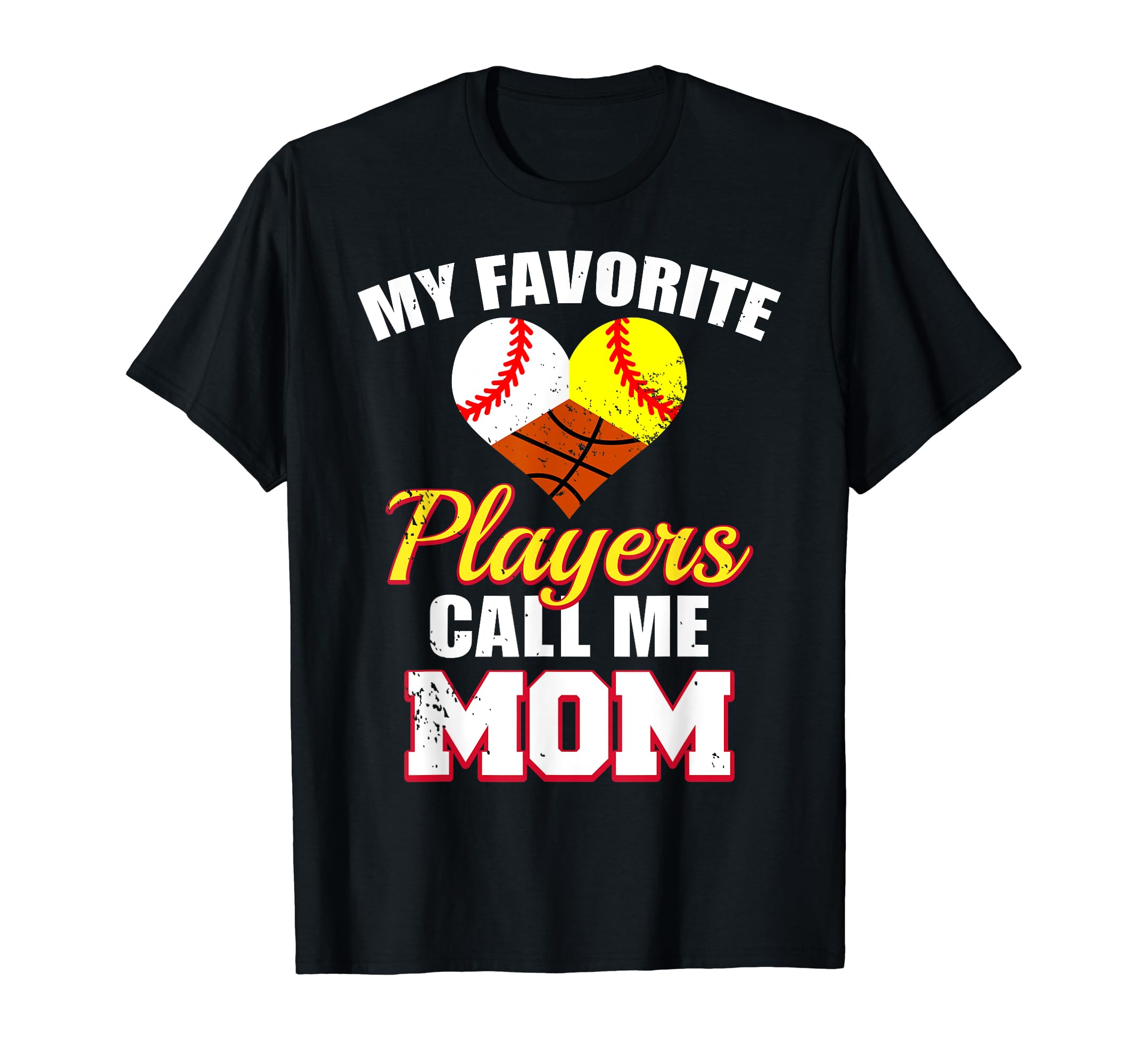 My Favorite Players Call Me Mom T-Shirt - Minimalist Print Men Women - T-Shirt, Sweatshirt, Hoodie