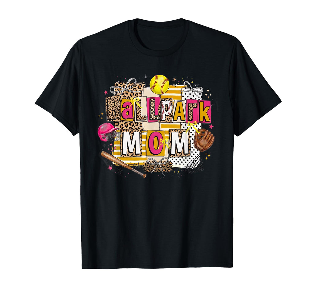 Ballpark Mom Baseball Lover Proud Sports T-Shirt - Minimalist Print Unisex - T-Shirt, Sweatshirt, Hoodie