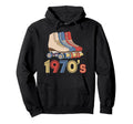 1970S Roller Skating Roller Rink Hoodie - Fun Novelty Design for Adults - T-Shirt, Sweatshirt, Hoodie