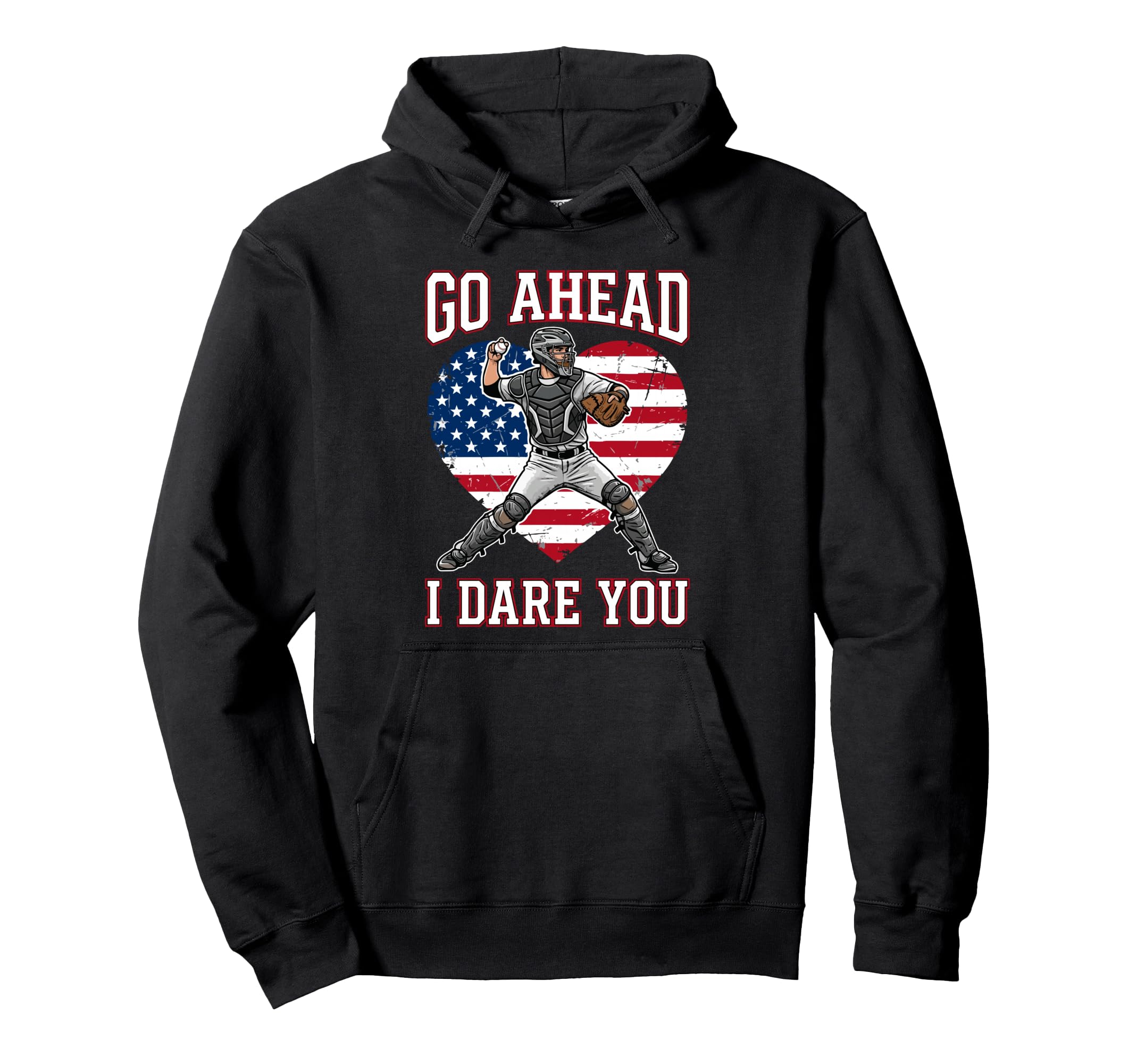 Go Ahead Run I Dare You Baseball Hoodie - Aesthetic Graphic Men Women - T-Shirt, Sweatshirt, Hoodie