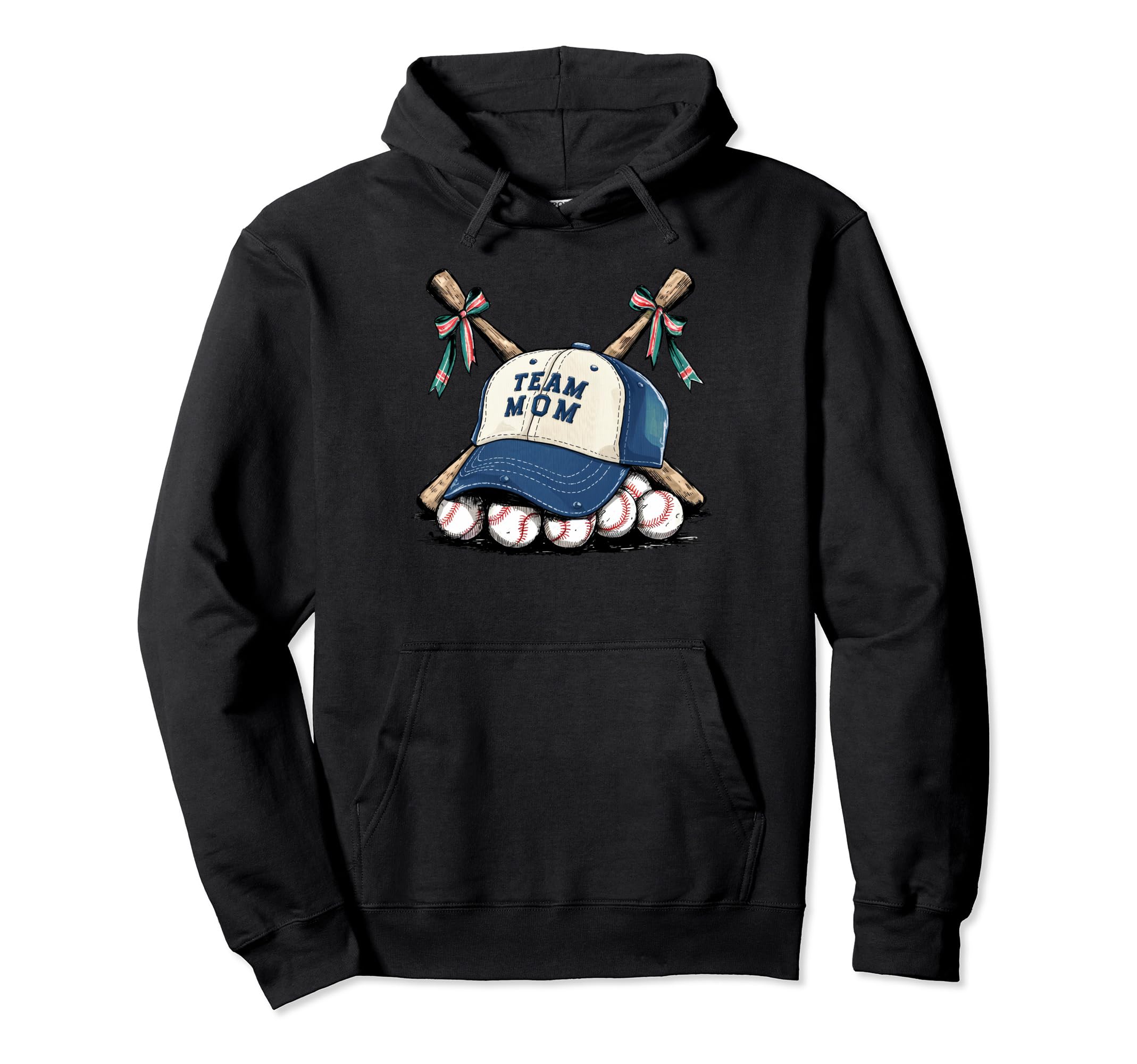 Womens Baseball Mom Mama Mothers My Hoodie - Custom Art Print Men Women - T-Shirt, Sweatshirt, Hoodie