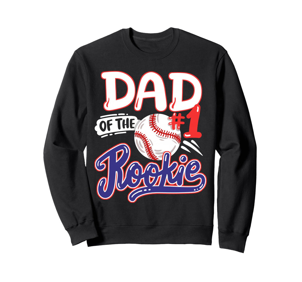 Dad Rookie 1St Baseball Birthday Sweatshirt - Minimalist Print Men Women - T-Shirt, Sweatshirt, Hoodie
