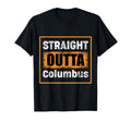 Straight Outta Columbus Ohio Usa T-Shirt - Minimalist Print Unisex - T-Shirt, Sweatshirt, Hoodie