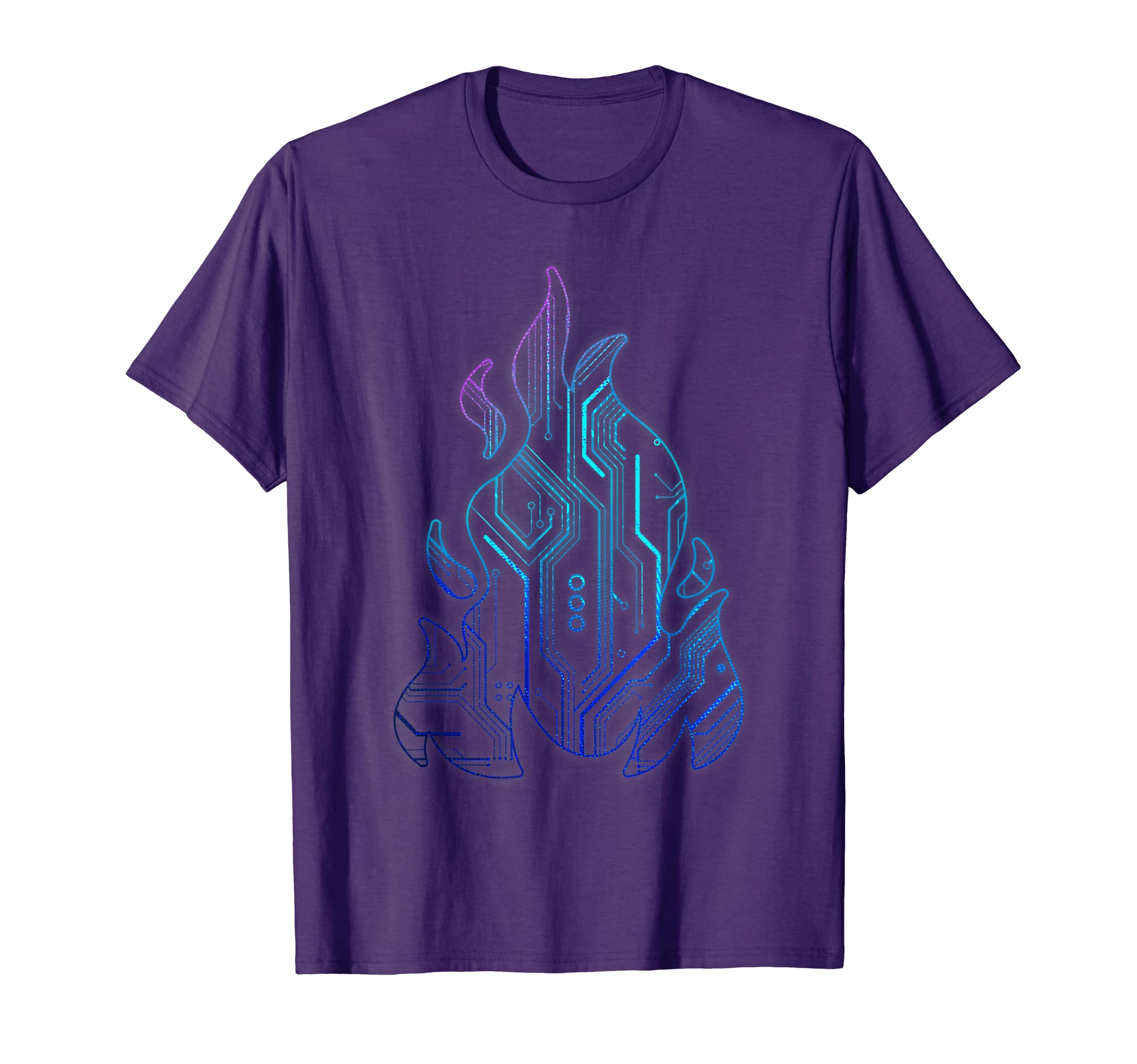 Cyber Aesthetic Flame Futurism Vaporwave T-Shirt - Trendy Graphic Unisex - T-Shirt, Sweatshirt, Hoodie