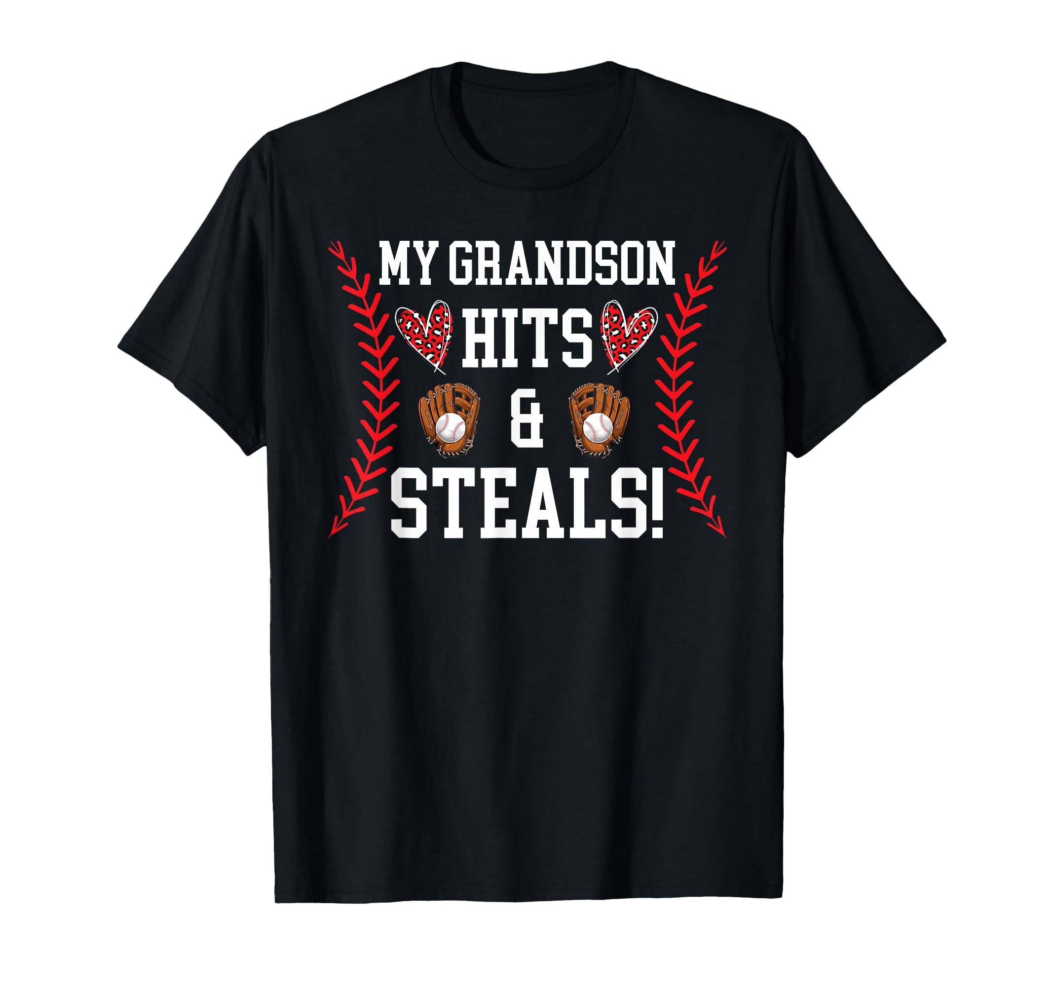 My Grandson Baseball Nana Baseball T-Shirt - Casual Everyday Wear Unisex - T-Shirt, Sweatshirt, Hoodie