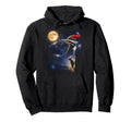 Howling Woodpecker Full Moon Starry Hoodie - Aesthetic Graphic for Adults - T-Shirt, Sweatshirt, Hoodie