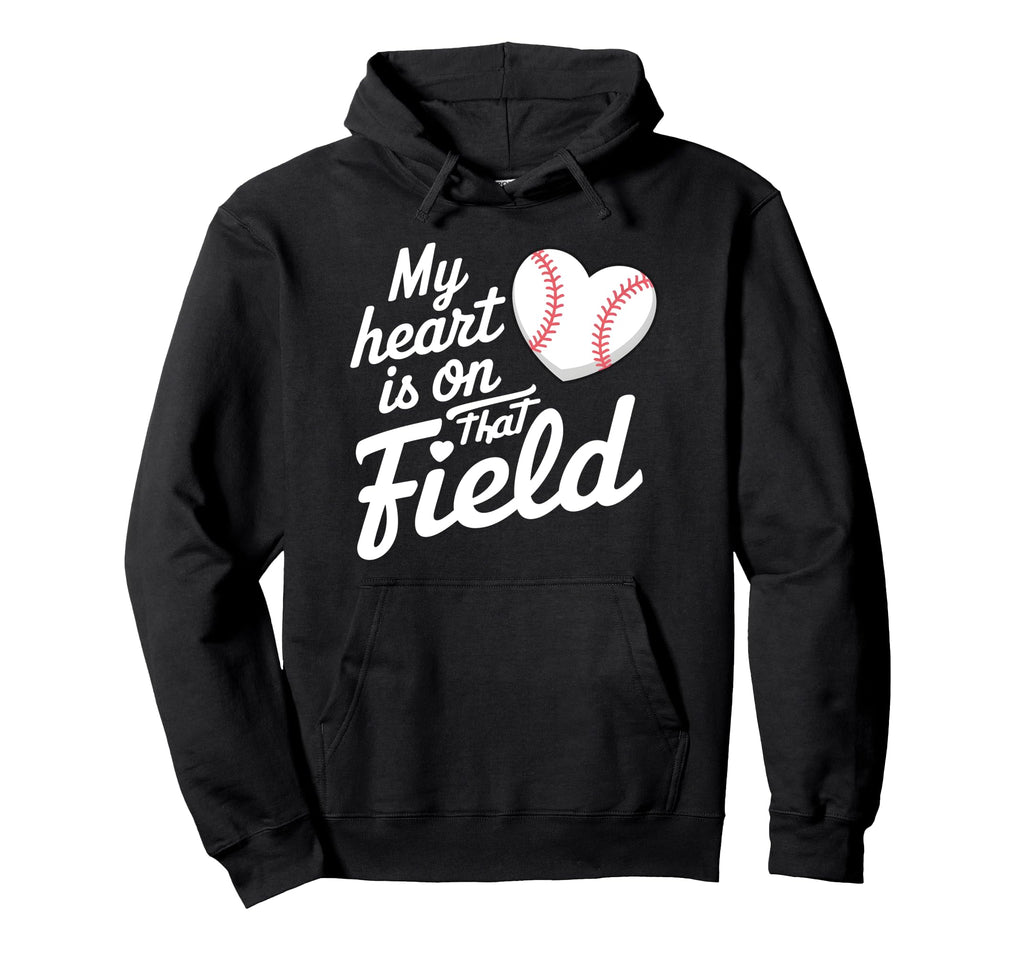 My Heart Is That Field Baseball Hoodie - Aesthetic Graphic for Adults - T-Shirt, Sweatshirt, Hoodie