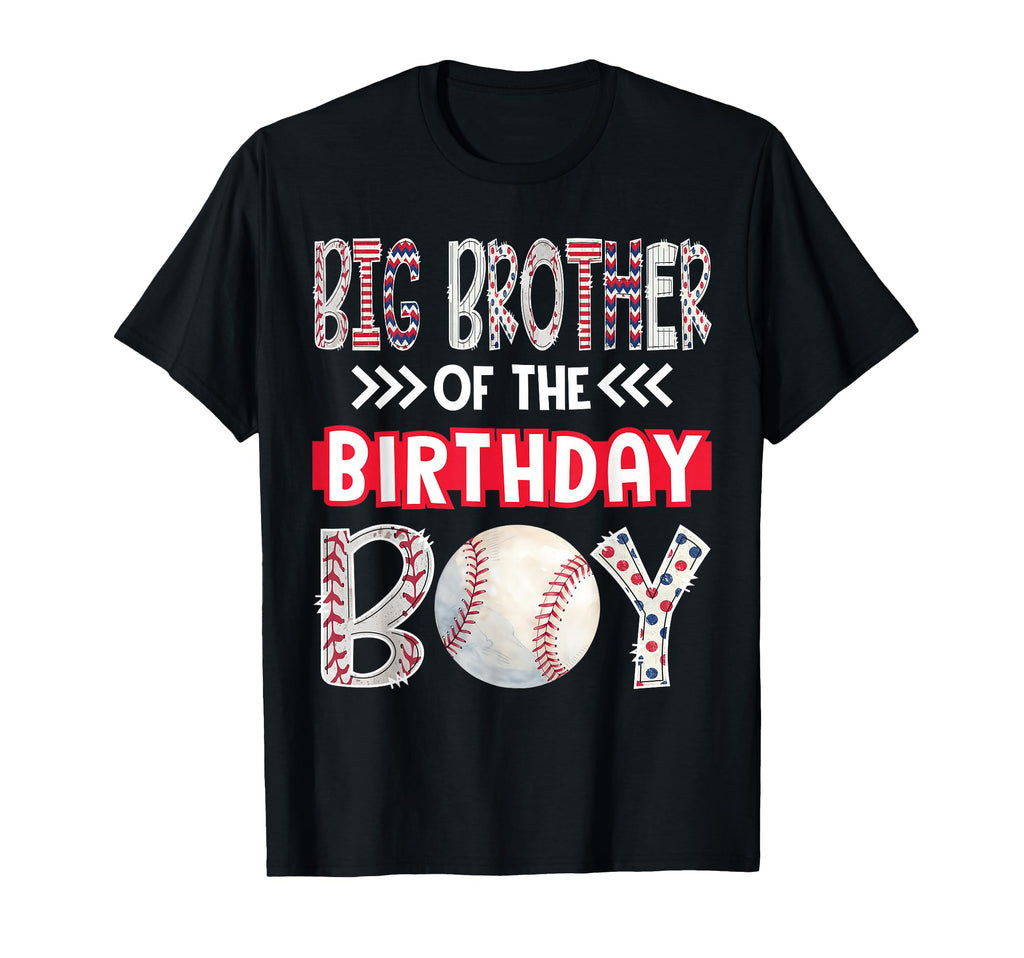 Big Brother Birthday Baseball Family T-Shirt - Custom Art Print for Adults - T-Shirt, Sweatshirt, Hoodie