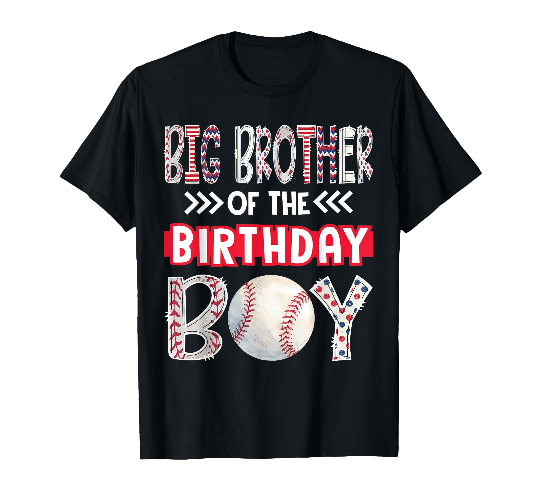 Big Brother Birthday Baseball Family T-Shirt - Custom Art Print for Adults - T-Shirt, Sweatshirt, Hoodie