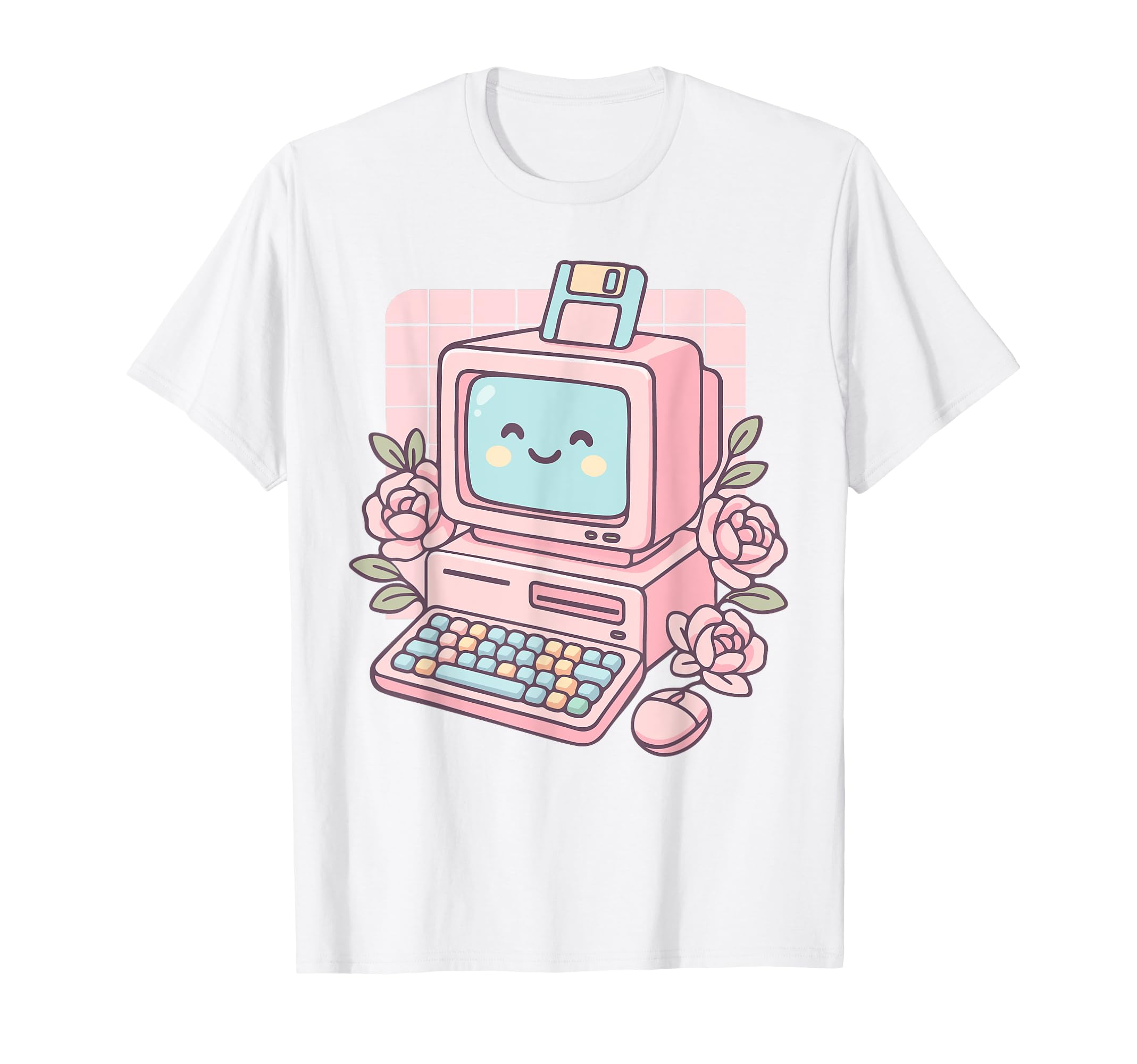 Kawaii Vaporwave Computer Pastel 90S T-Shirt - Custom Art Print Men Women - T-Shirt, Sweatshirt, Hoodie