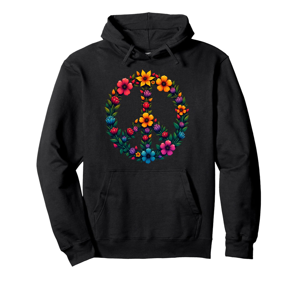 60S 70S Flower Power Groovy Love Peace Hoodie - Streetwear Style Men Women - T-Shirt, Sweatshirt, Hoodie