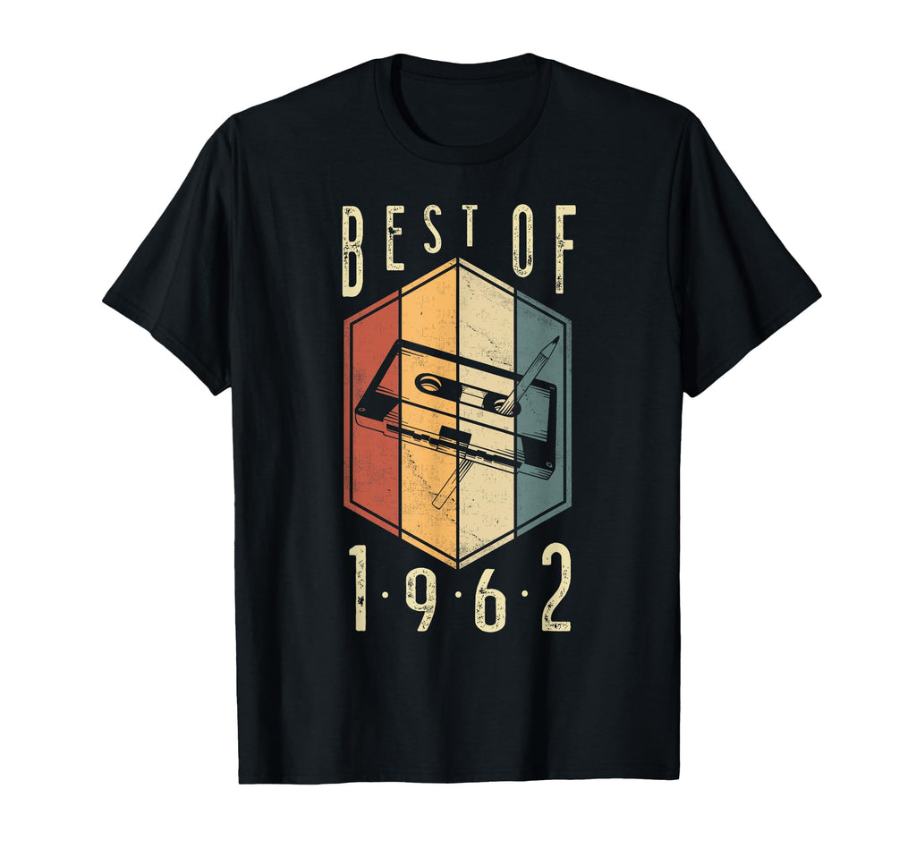 Best 1962 Gifts Cassette Tape T-Shirt - Novelty Apparel Men Women - T-Shirt, Sweatshirt, Hoodie